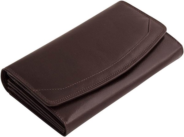 Obrázky: Dámska hnedá kožená peňaženka, Obrázok 2