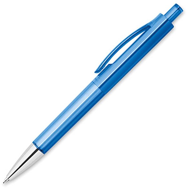 Obrázky: Guličkové pero transparentné modré, Obrázok 2