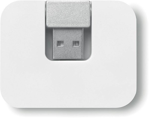 Obrázky: USB rozbočovač so štyrmi portami, biely, Obrázok 3