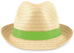 Obrázky: Slamený klobúk so zelenou stuhou