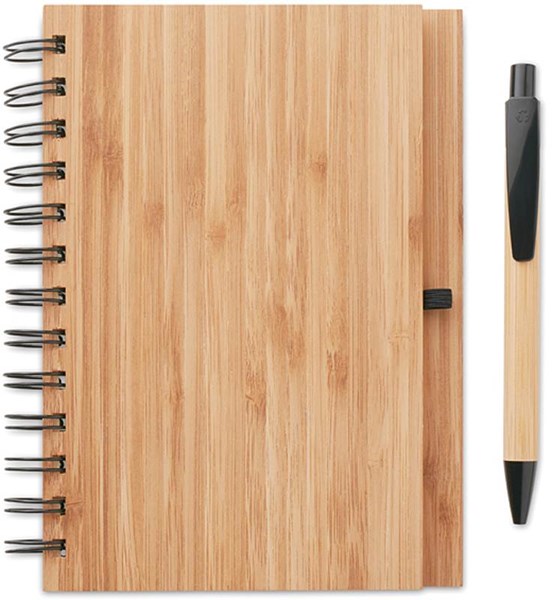 Obrázky: Bambusový zápisník s krúžkovou väzbou a perom, Obrázok 6
