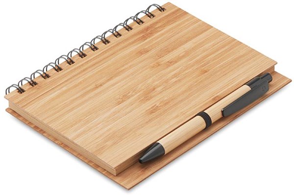 Obrázky: Bambusový zápisník s krúžkovou väzbou a perom, Obrázok 8