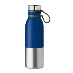 Obrázky: Fľaša 600 ml s modrým silikónovým obalom