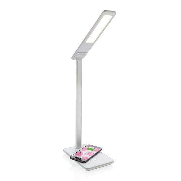 Obrázky: Biela stolová lampa s 5W bezdrôtovým nabíjaním, Obrázok 5