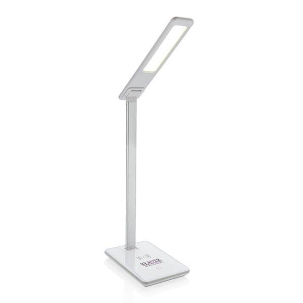 Obrázky: Biela stolová lampa s 5W bezdrôtovým nabíjaním, Obrázok 7