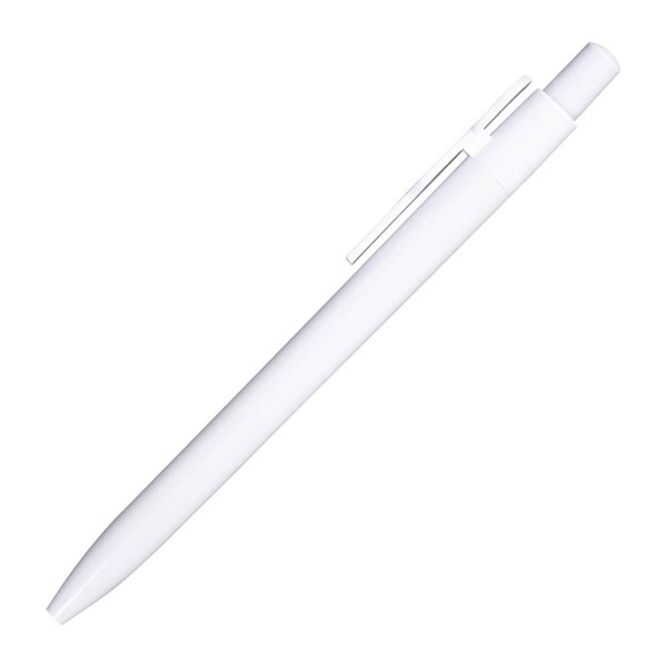 Obrázky: Biele plastové guličkové pero, klip doktor, Obrázok 3