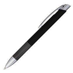 Obrázky: Čierne plast. guličkové pero s kovovým klipom