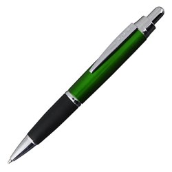 Obrázky: Zelené plast. pero s čiernym úchopom