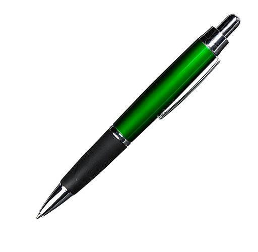 Obrázky: Zelené plast. pero s čiernym úchopom, Obrázok 3