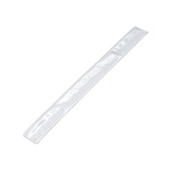 Obrázky: Plastová reflexná páska na ruku 30 cm, strieborná