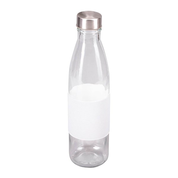 Obrázky: Sklenená fľaša, tvar kuželky 800 ml, Biely úchop