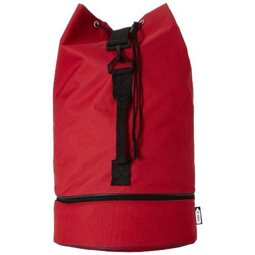 Obrázky: Vodotesná šport.taška/ruksak z RPET červená, Obrázok 3