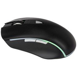 Obrázky: Čierna podsvietená ergonomická myš z ABS plastu