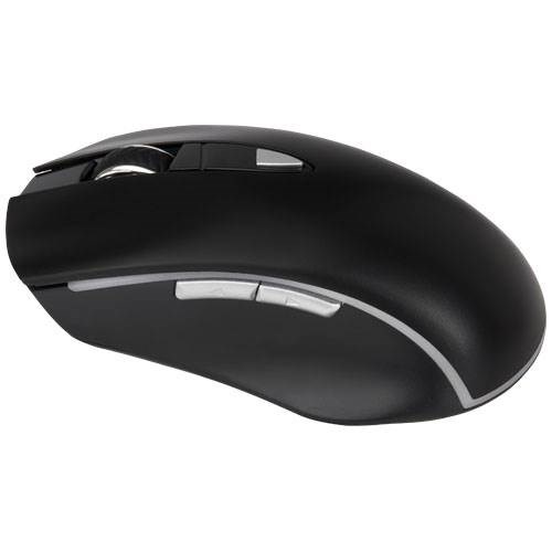 Obrázky: Čierna podsvietená ergonomická myš z ABS plastu, Obrázok 2
