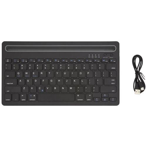 Obrázky: Čierna klávesnica pre viac zariadení so stojanom, Obrázok 4