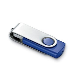 Obrázky: Strieborno-str. modrý USB flash disk 4GB