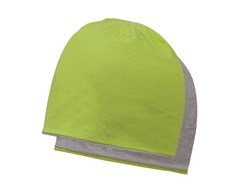 Obrázky: Zeleno/šedá obojstranná bavln. dvojvrstvová čiapka