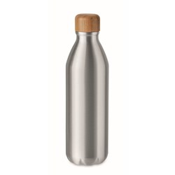 Obrázky: Hliníková fľaša s bambusovým viečkom 550 ml