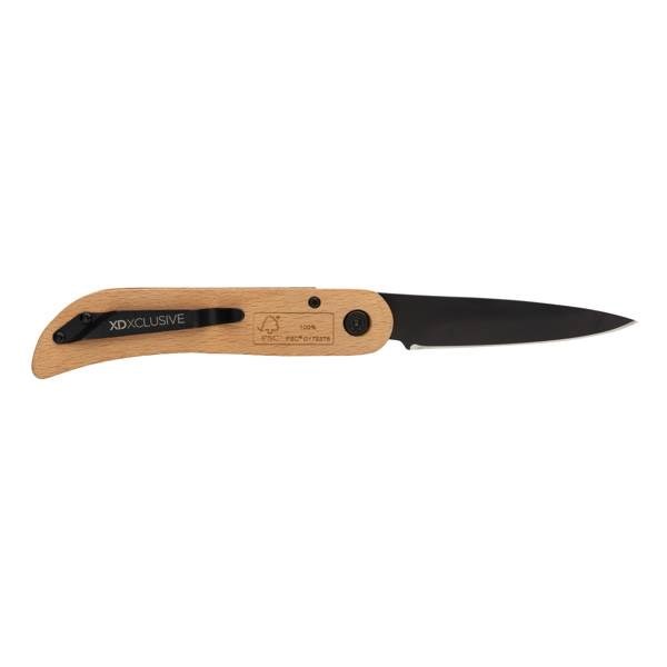 Obrázky: Skladací nôž Nemus,  zámok a detail z FSC® dreva, Obrázok 3