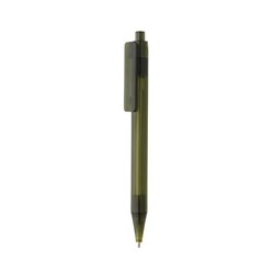 Obrázky: Priehľadné pero X8 z GRS RPET, zelené