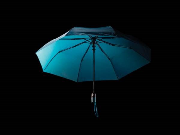 Obrázky: Skladací mini dáždnik,190T RPET AWARE™, zelený, Obrázok 9