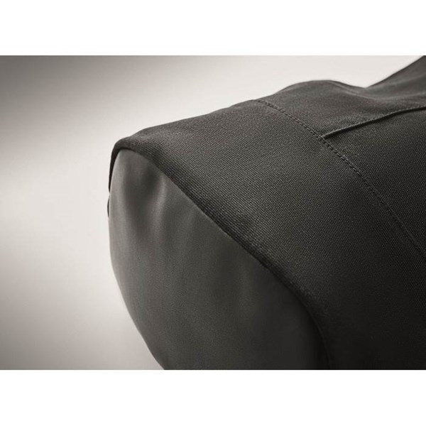 Obrázky: Čierny rolltop ruksak z praného plátna, Obrázok 8