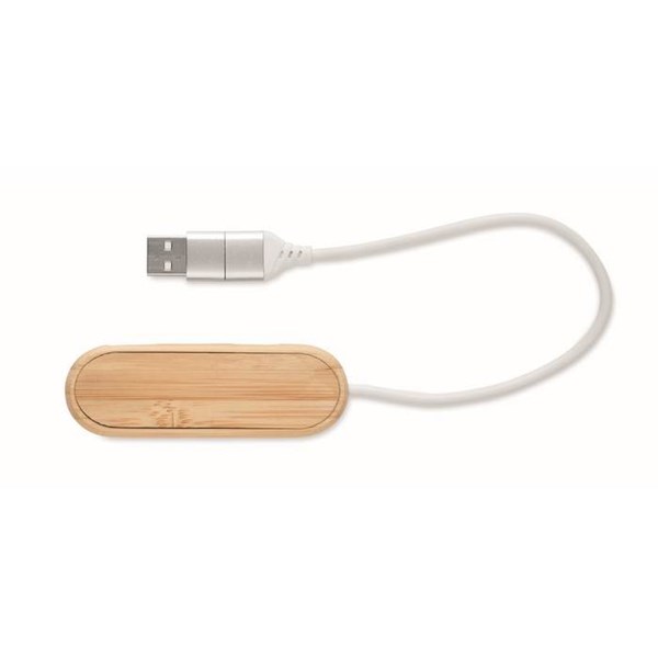 Obrázky: Trojportový USB bambusový rozbočovač, Obrázok 7