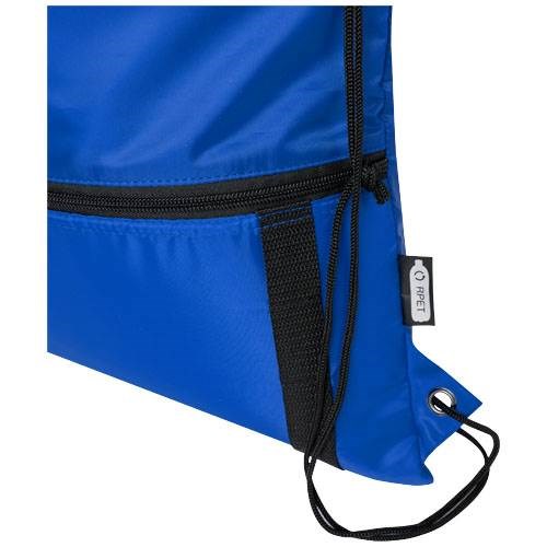 Obrázky: Recyklovaný kr.modrý skladací ruksak,predné vrecko, Obrázok 4