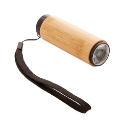 Obrázky: Bambusová LED COB baterka s pútkom