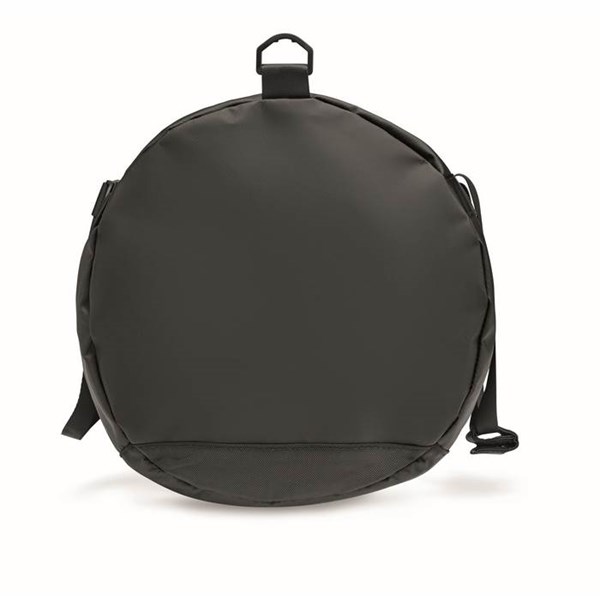 Obrázky: Čierna športová taška z tarpaulínu, bočné vrecko, Obrázok 13
