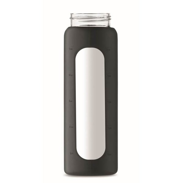 Obrázky: Sklenená fľaša s čiernym silikónovým obalom, Obrázok 12