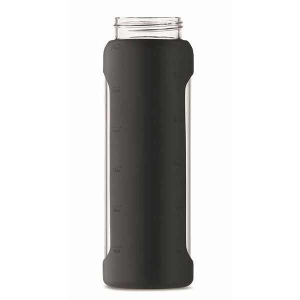 Obrázky: Sklenená fľaša s čiernym silikónovým obalom, Obrázok 15