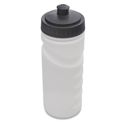 Obrázky: Športová fľaša 500 ml, biela s čiernym viečkom