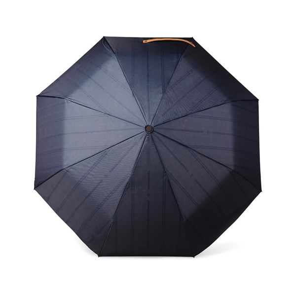 Obrázky: Modrý dvojvrstvový dáždnik VINGA Bosler z RPET, Obrázok 2