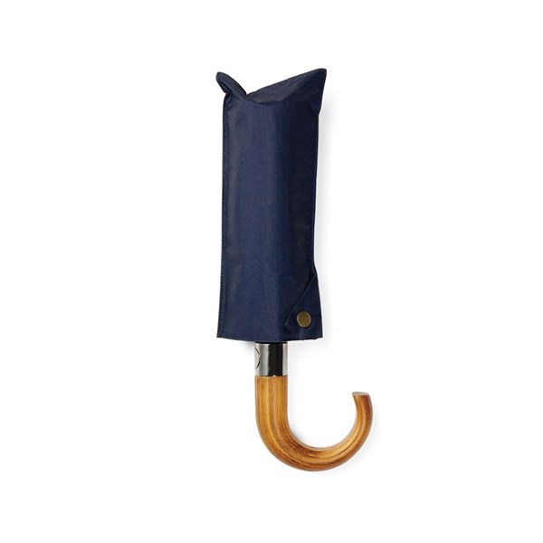 Obrázky: Modrý dvojvrstvový dáždnik VINGA Bosler z RPET, Obrázok 4