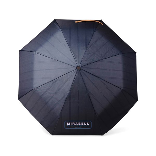 Obrázky: Modrý dvojvrstvový dáždnik VINGA Bosler z RPET, Obrázok 5
