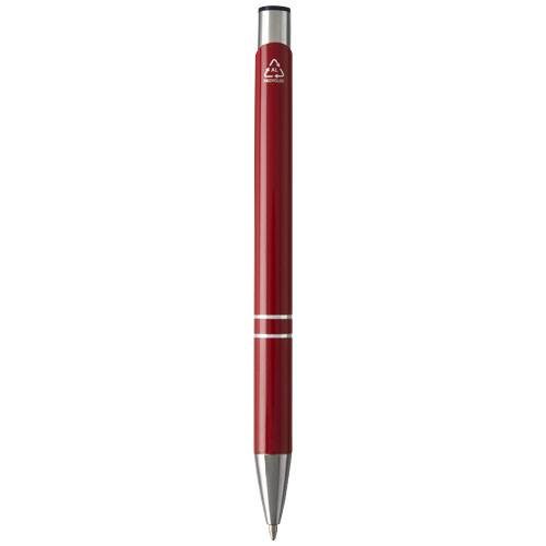 Obrázky: Guličkové pero Moneta, recykl. hliník, červené, Obrázok 2