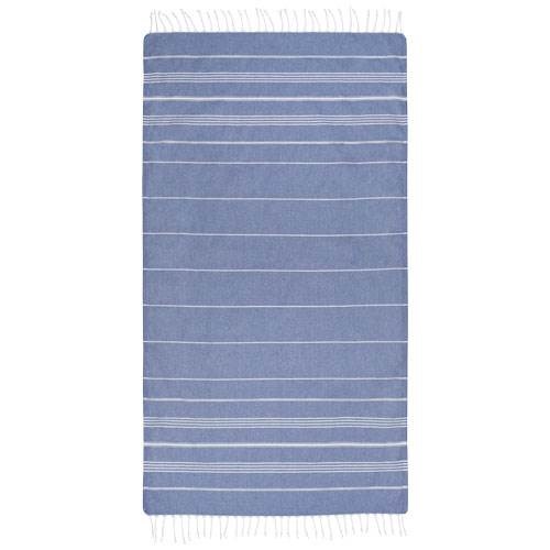 Obrázky: Nám. modrý bavlnený uterák hammam 100 x 180 cm, Obrázok 3