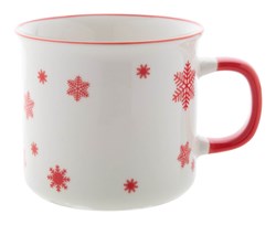 Zobrazit detaily pro Vianočný  retro hrnček 300ml, vločky Obrázky: Vianočný  retro hrnček 300ml, vločky