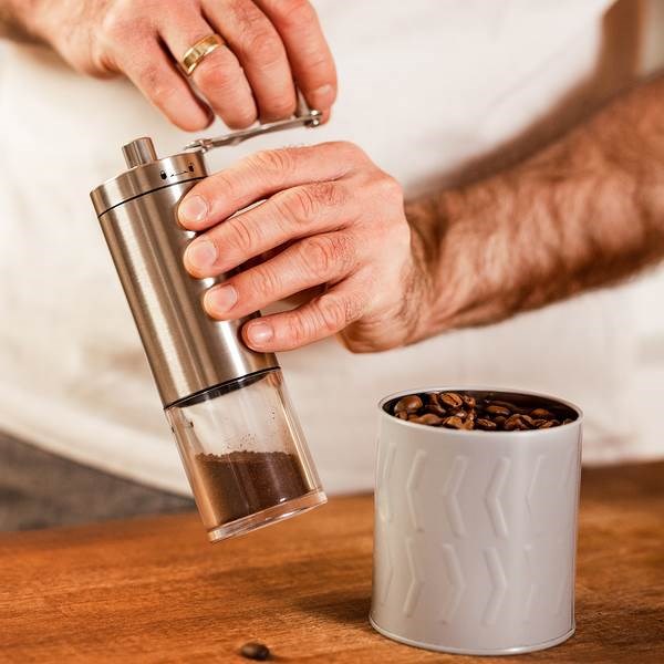 Obrázky: Strieborný  mlynček na kávu, Obrázok 4