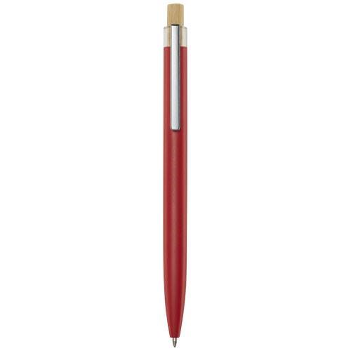 Obrázky: Guličkové pero z recykl. hliníka, červená, MN
