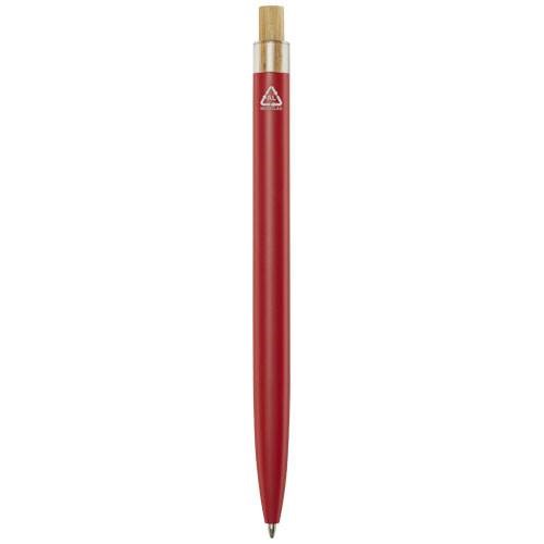 Obrázky: Guličkové pero z recykl. hliníka, červená, MN, Obrázok 2