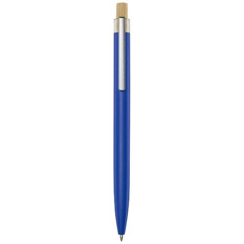 Obrázky: Guličkové pero z recykl. hliníka, modrá, ČN