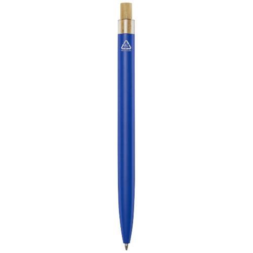 Obrázky: Guličkové pero z recykl. hliníka, modrá, ČN, Obrázok 2