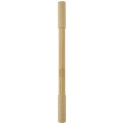 Obrázky: Bambusové duálne pero,KP-čierna náplň,bezatramentu