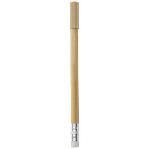 Obrázky: Bambusové pero bez atramentu s viečkom a gumou