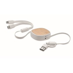 Obrázky: Navíjací USB nabíjací kábel 2v1