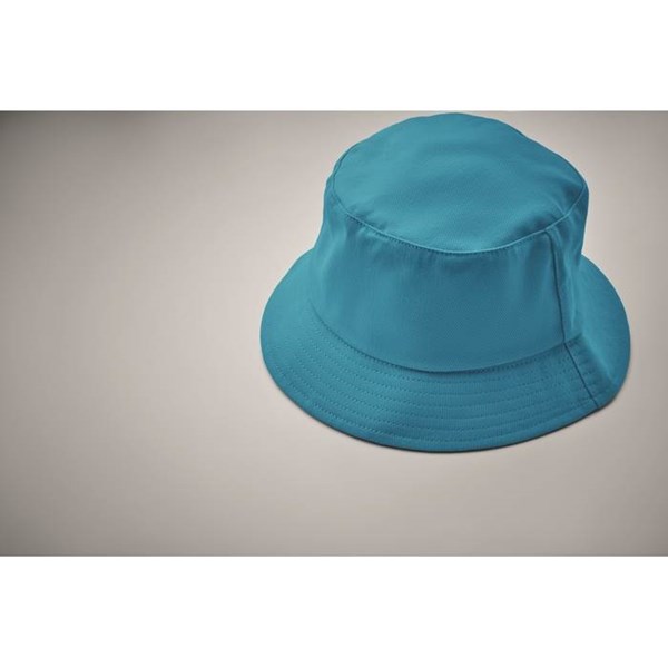 Obrázky: Tyrkysový klobúčik z brúsenej bavlny 260g, Obrázok 3