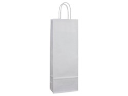 Zobrazit detaily pro Papierová taška, 14x8x39cm,skrútená šnúrka,biela Obrázky: Papierová taška, 14x8x39cm,skrútená šnúrka,biela