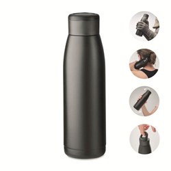 Zobrazit detaily pro Ohrievacia alebo chladiaca fľaša 400 ml, čierna Obrázky: Ohrievacia alebo chladiaca fľaša 400 ml, čierna